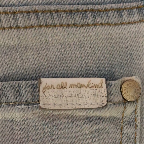 7 For all mankind light blue ripped mom jeans - Picture 7 of 8